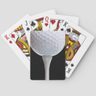 Golf Ball Black Background Golfing Sports Template