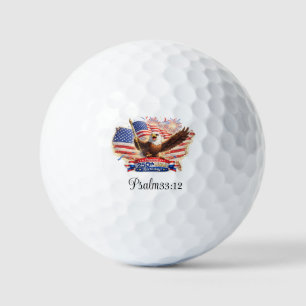 Golf Ball Blessed Happy 250th Birthday USA!