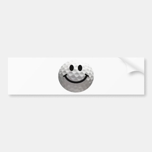 Golf ball bumper sticker (Front)