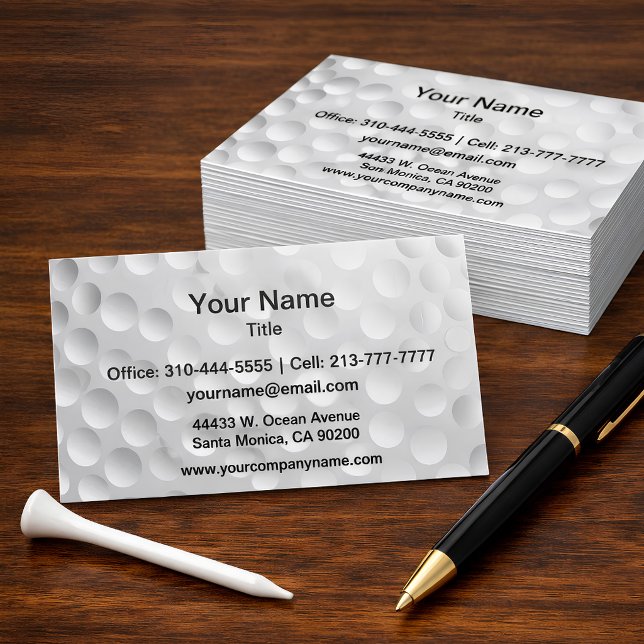 Golf Ball Business Card (Creator Uploaded)