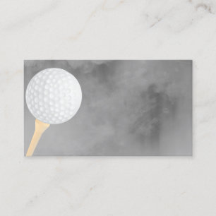 golf ball business card template double sided