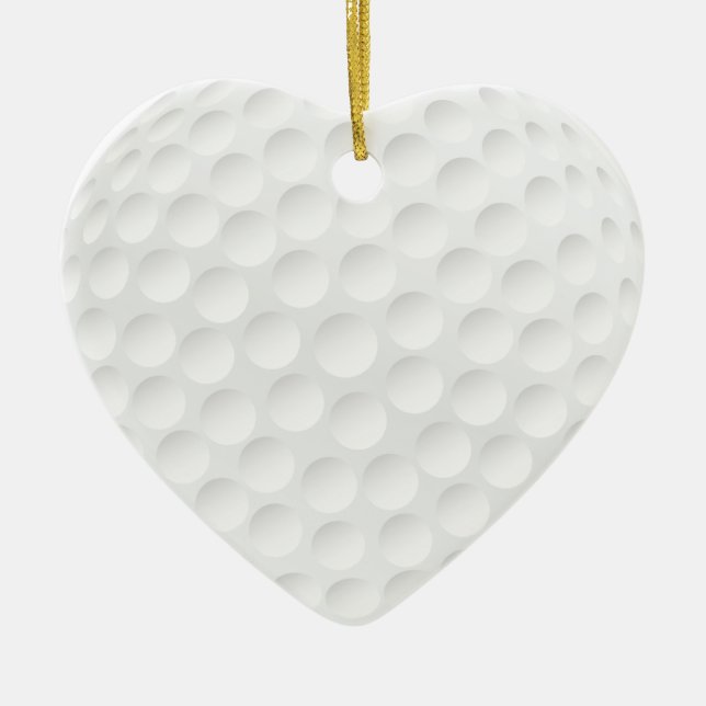 golf ball ceramic tree decoration (Front)
