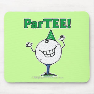 Golf Ball Character ParTEE! Mouse Pad
