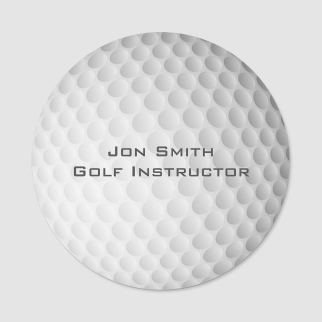 Golf Ball Classic Name Tag (Front)