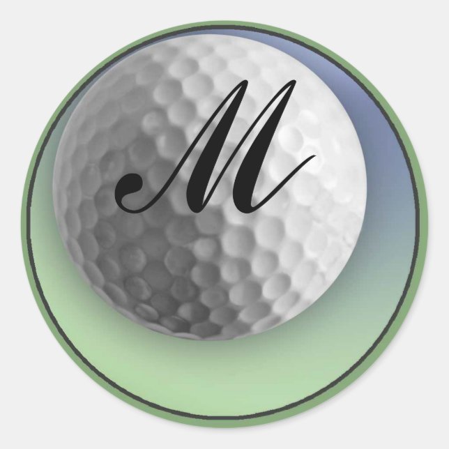 Golf Ball Classic Round Sticker (Front)