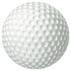 Golf Ball Classic Round Sticker