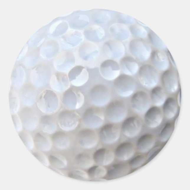 golf ball classic round sticker (Front)