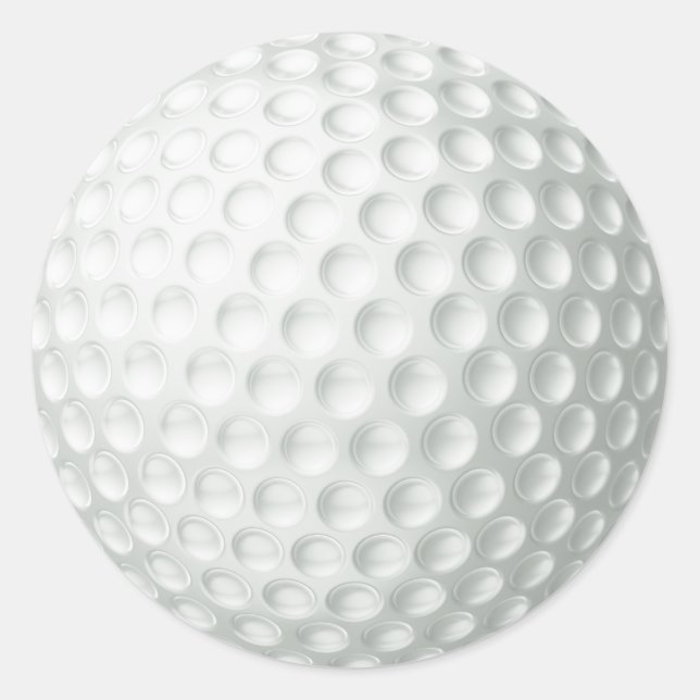 Golf Ball Classic Round Sticker (Front)