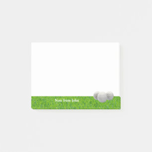 Golf Ball Course Grassland Sport Custom Name Post-it Notes