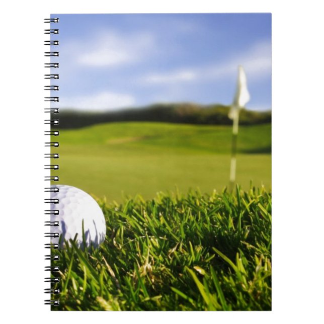 Golf Ball Course Spiral Notebook (Front)