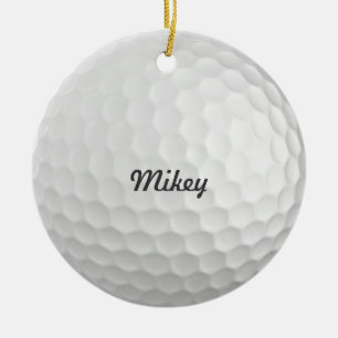 Golf Ball Customisable Ceramic Tree Decoration