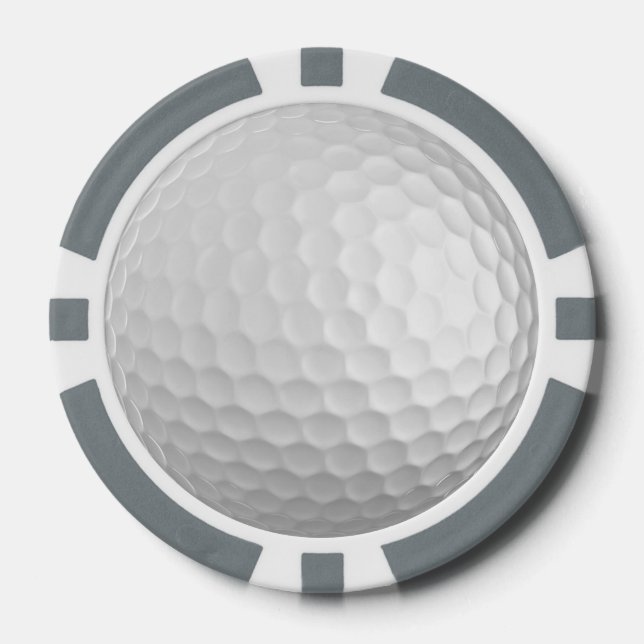 Golf Ball customisable poker chips (Front)