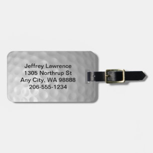 Golf Ball Design Luggage Tags
