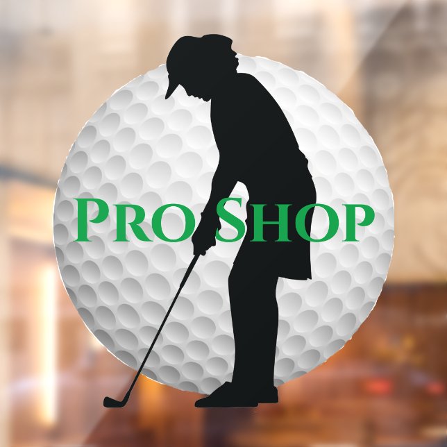 Golf Ball Design Window Cling (Sheet 2)
