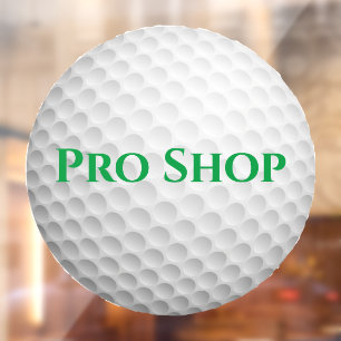 Golf Ball Design Window Cling