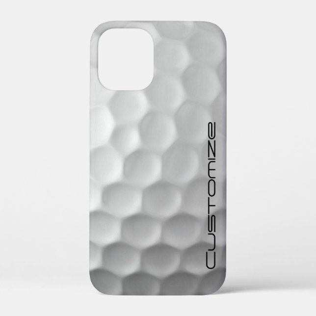 Golf Ball Dimples pattern with Personalised Text Case-Mate iPhone Case (Back)