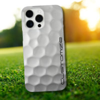 Golf Ball Dimples pattern with Personalised Text