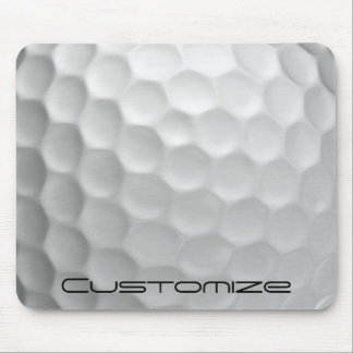 Golf Ball Dimples pattern with Personalised Text Mouse Pad