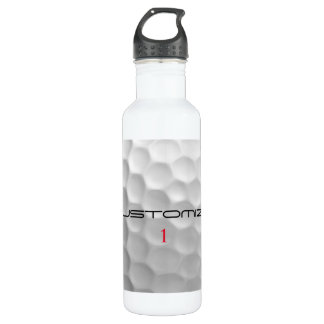 Golf Ball Dimples Personalised Text and Number 710 Ml Water Bottle