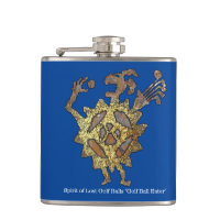 Golf Ball Eater Petroglyph Flask