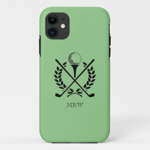 Golf Ball Golf Clubs Initials Sports Custom Color Case-Mate iPhone Case