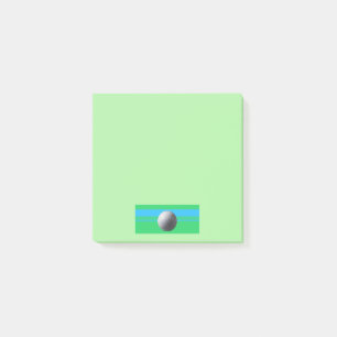 Golf Ball green 3x3 note pads