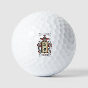 Golf Ball Huang Surname And Shield