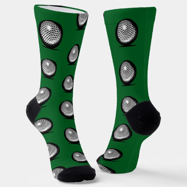 Golf Ball Illustration Socks (Angled)