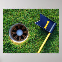 golf ball in hole