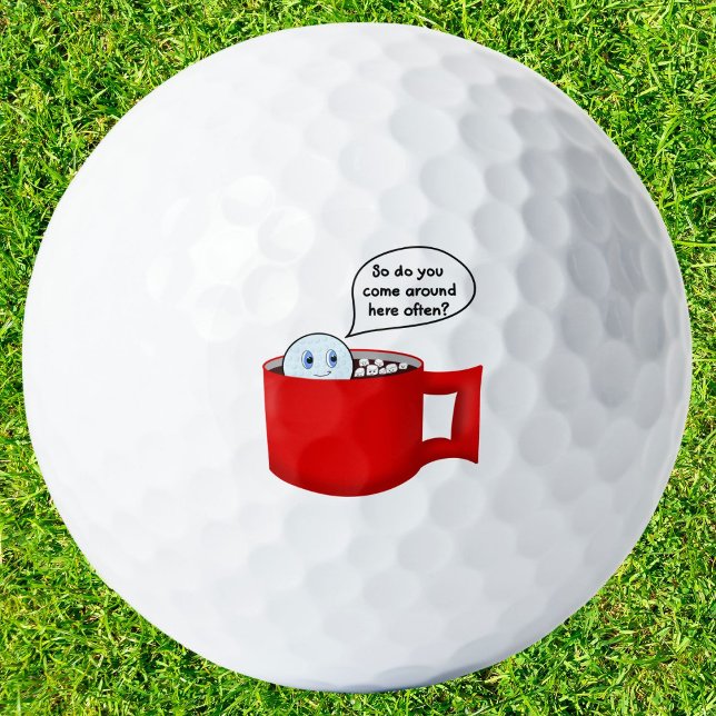 Golf Ball in Hot Chocolate with Marshmallows  (Creator Uploaded)