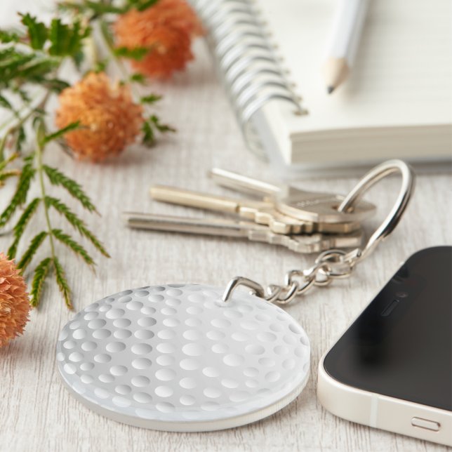 Golf Ball Key Ring (Front Right)