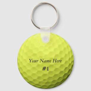 Golf Ball Keychain Customize it with YOUR NAME