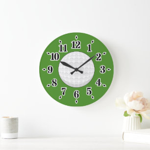 Golf Ball Large Clock