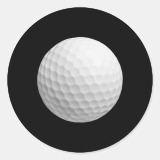 Golf Ball. Matching Golf Costume And Golfer Outfit Classic Round Sticker