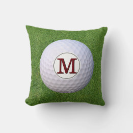 Golf ball Monogram Golfer Greens Turf Cushion