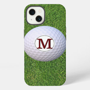 Golf ball Monogram Greens Turf Golfer iPhone 13 Case