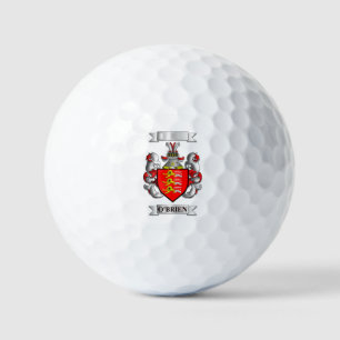 Golf Ball O'Brien Family Surname And Shield