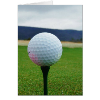 Golf Ball on a mountain golf course