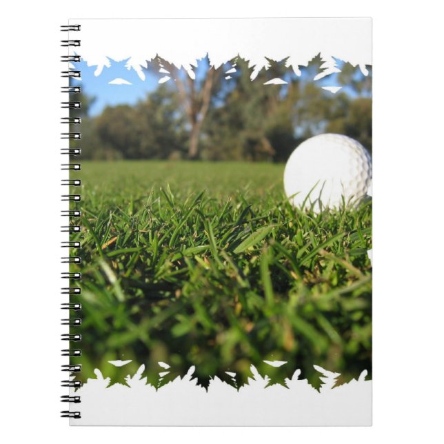 Golf Ball on Course Notebook (Front)