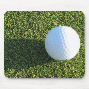 Golf Ball on Golf Green Mouse Pad