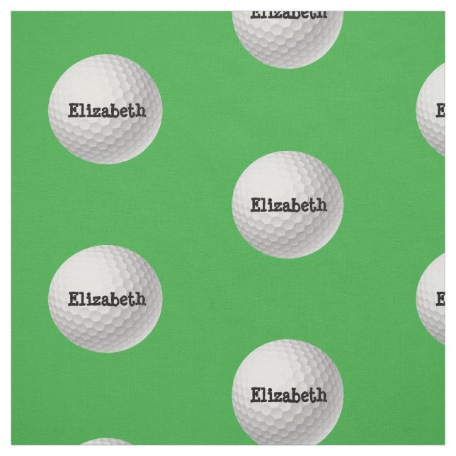 Golf Ball on Green Fabric (Swatch)