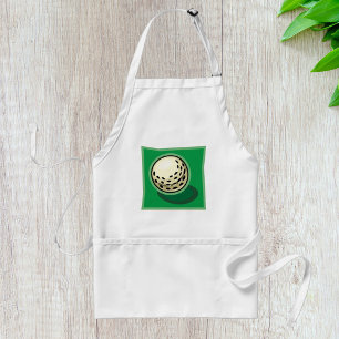 Golf Ball on Green Golfing Sport Standard Apron