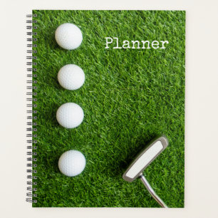Golf ball on Green Grass for Golfer Planner