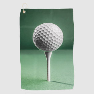 Golf Ball on Tee Golf Towel