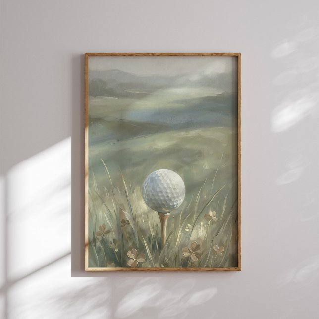 Golf Ball on Tee Landscape Wall Art (Creator Uploaded)