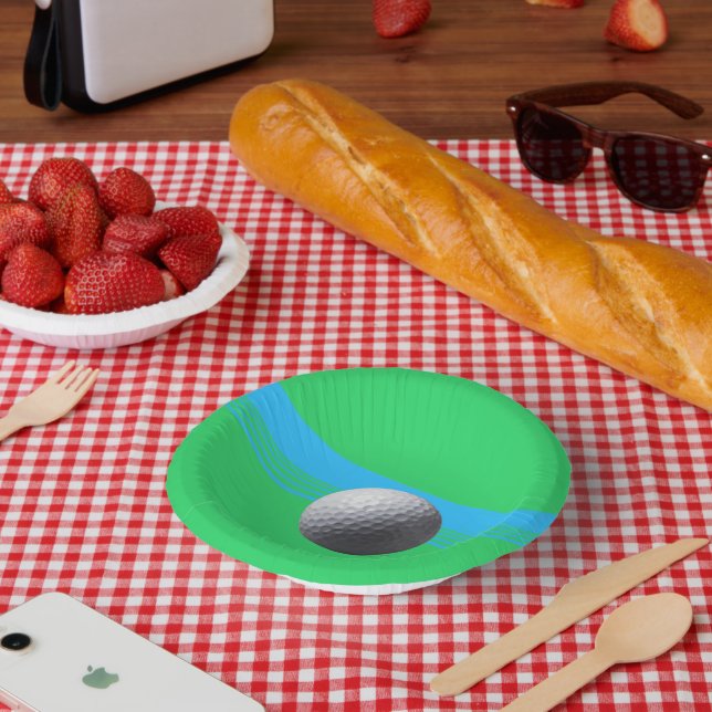 Golf Ball paper bowls Plate (Picnic)