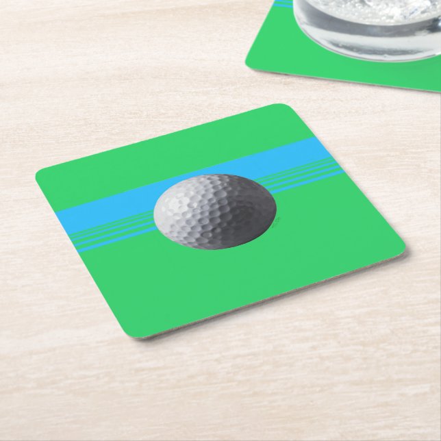 Golf Ball paper coasters (Angled)