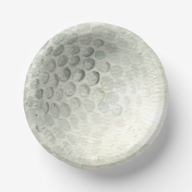 Golf Ball Paper Plate (Front)
