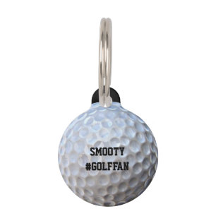 Golf ball pet tag