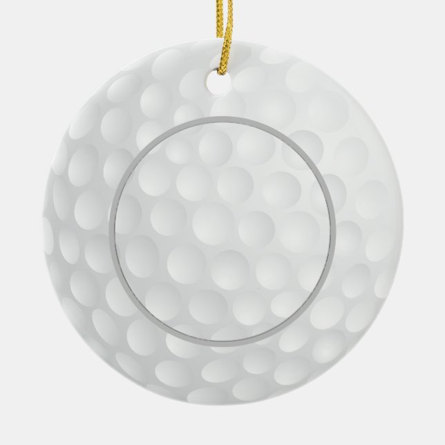 golf ball photo ornament (Front)